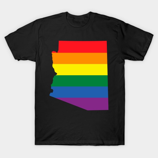 Arizona state LGBT Pride! T-Shirt by FiftyStatesOfGay